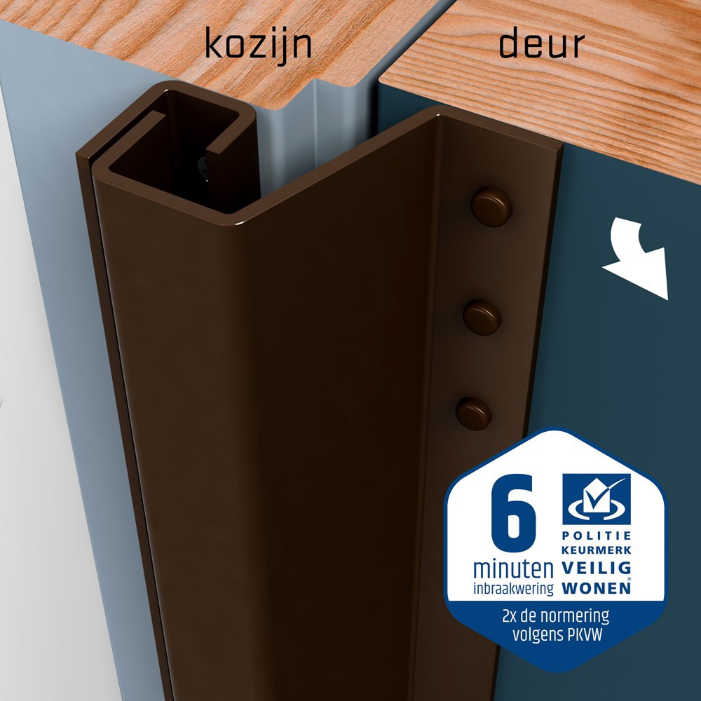 secustrip buitendraaiend sepiabruin skg*-3