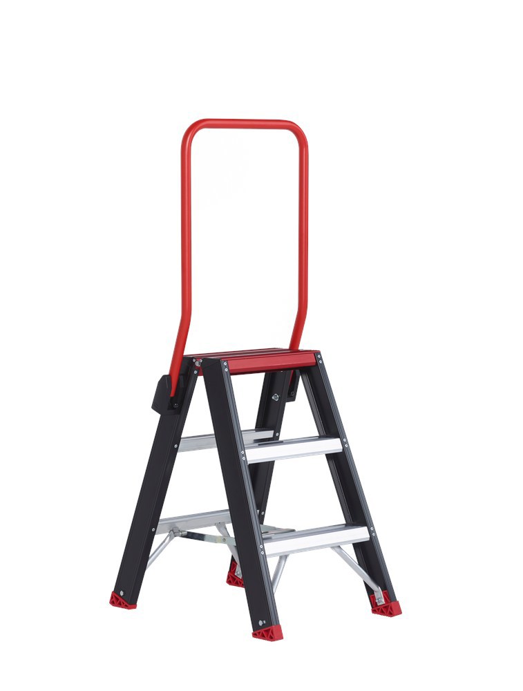 trapladder dubbel aluminium zwart altrex