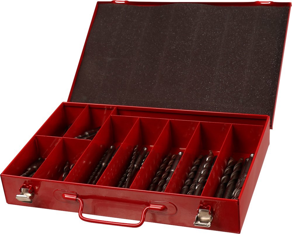 assortimentskoffer metaal rood kelfort-4