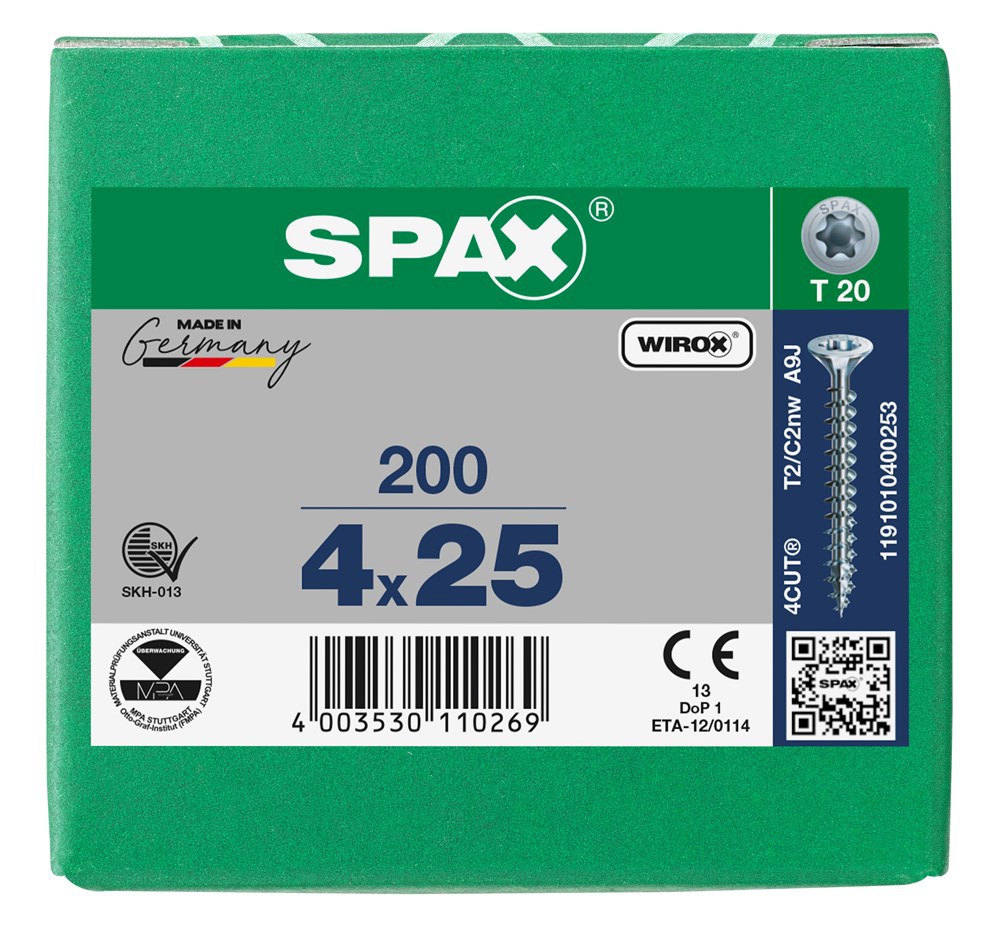 spaanplaatschroef wirox spax-7