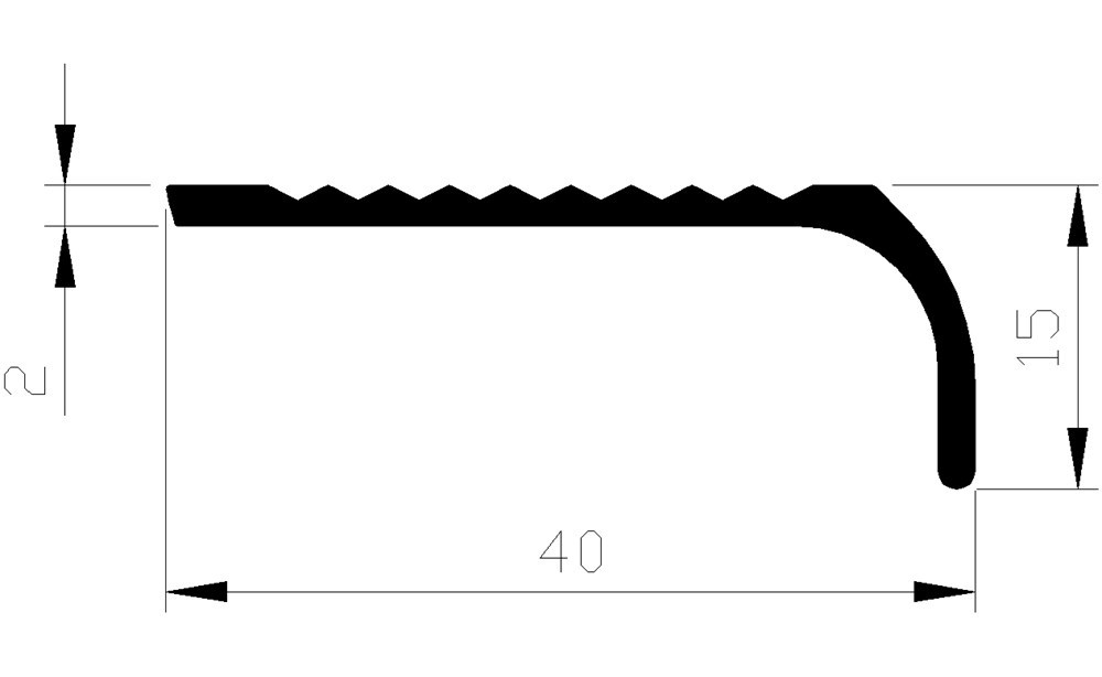 trapkantprofiel aluminium brute