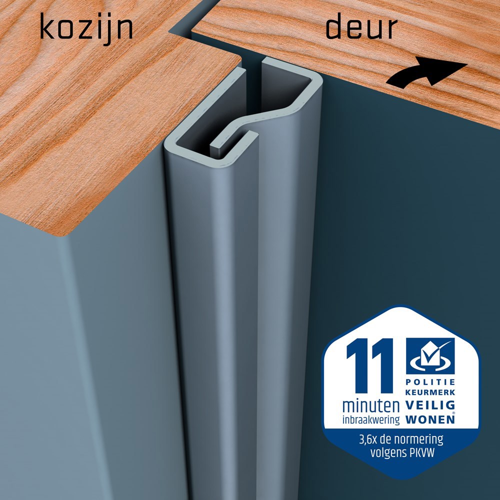 secustrip binnendraaiend baz.grijs skg*-5