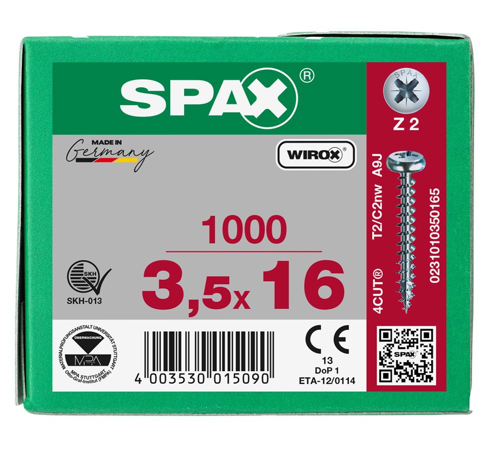 spaanplaatschroef wirox spax-7