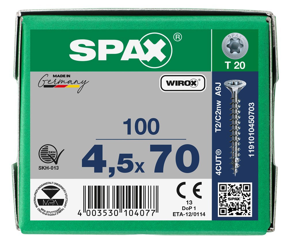 spaanplaatschroef wirox spax-7