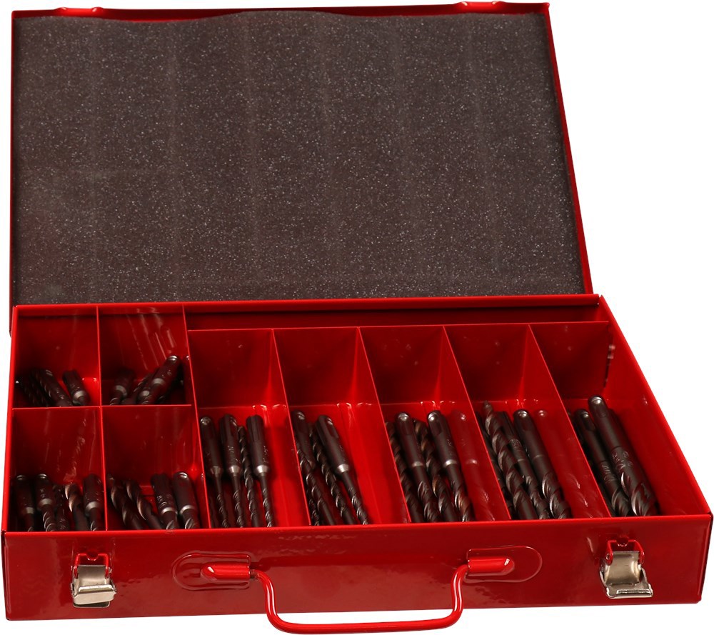 assortimentskoffer metaal rood kelfort-3