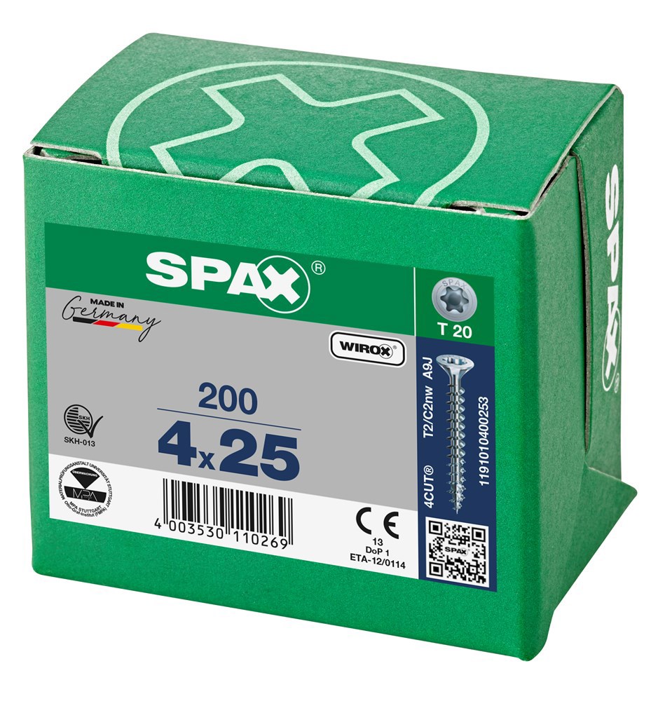 spaanplaatschroef wirox spax-6