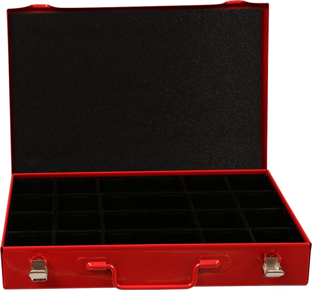 assortimentskoffer metaal rood kelfort-3
