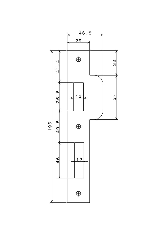 sluitplaat rvs nemef-3