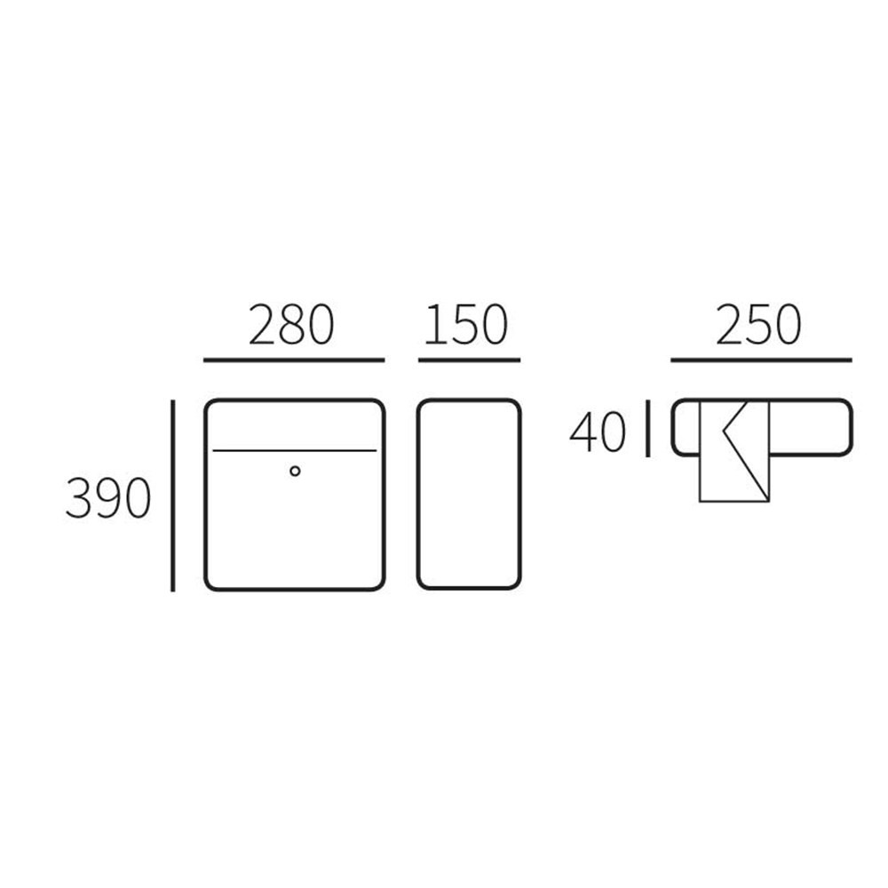 brievenbus rvs allux-4