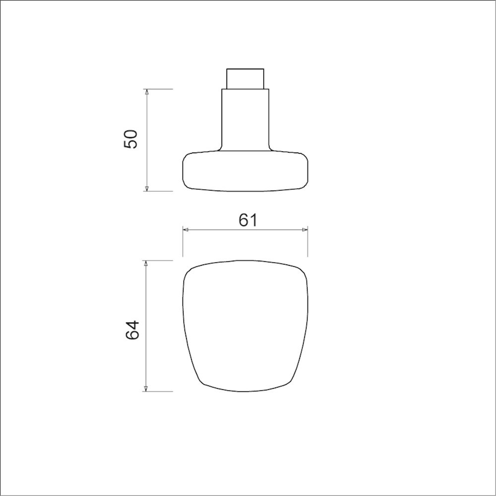 knopkruk gatdeel aluminium f1 ami-3