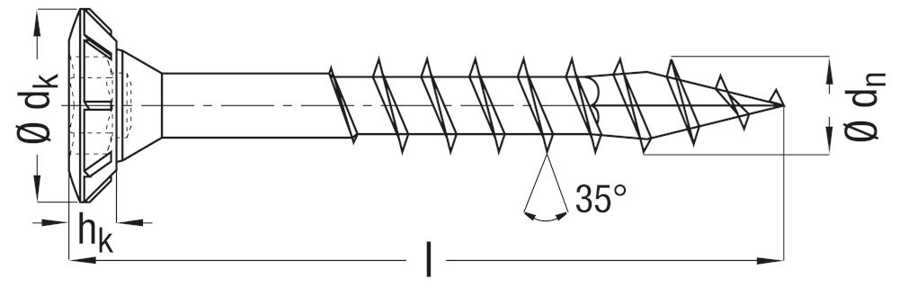 spaanplaatschroef wirox spax-4
