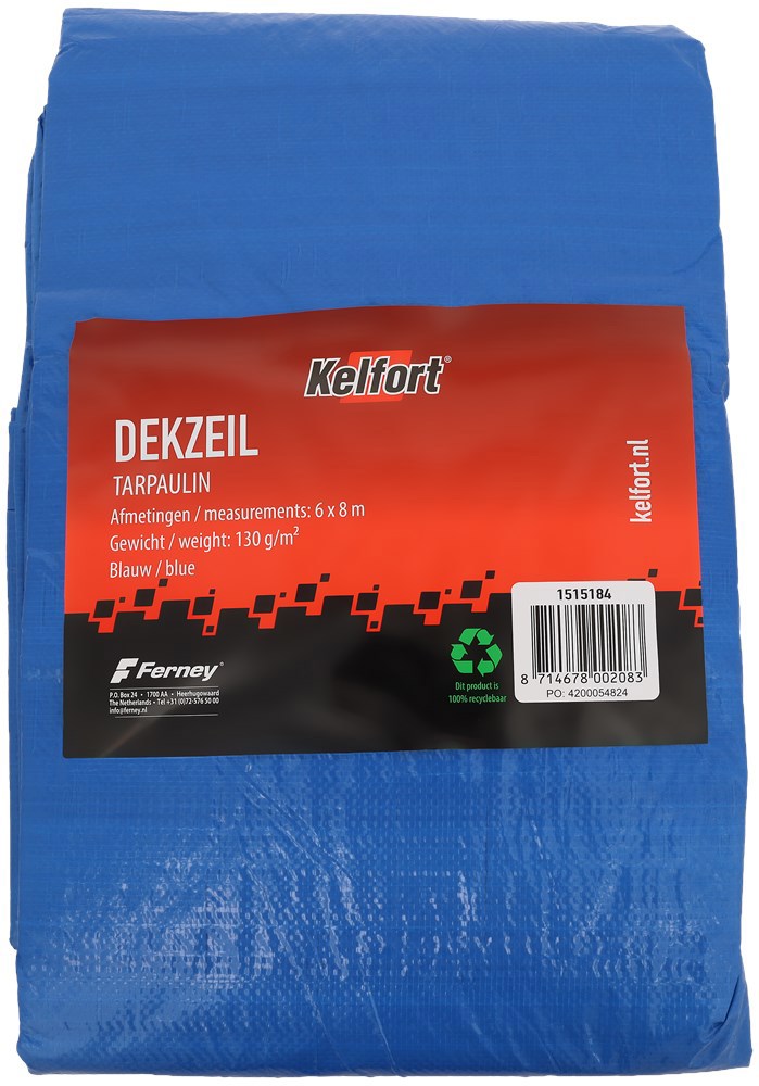 dekzeil versterkt blauw kelfort