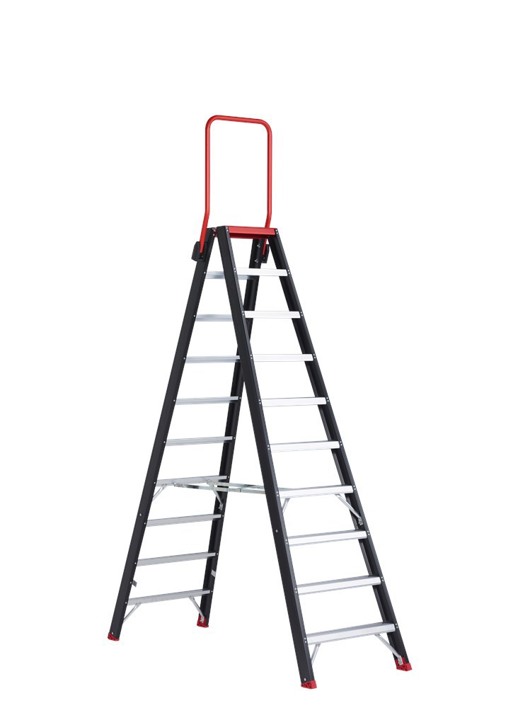trapladder dubbel aluminium zwart altrex