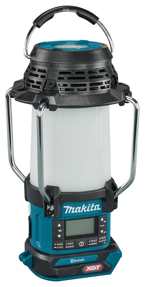 accu camping lamp met radio makita