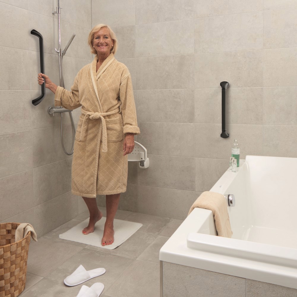 wandbeugel zwart/aluminium secucare-3