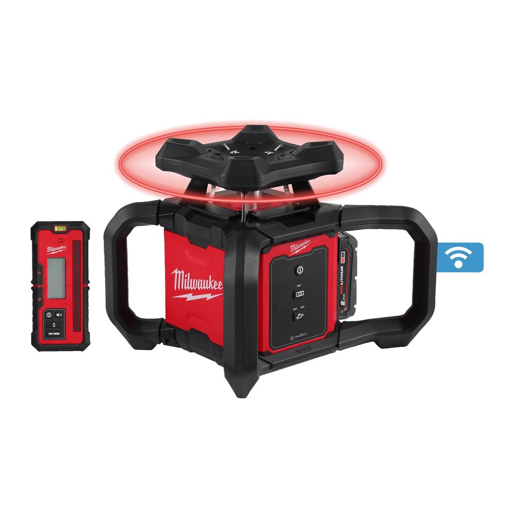 accu rotatielaser rood milwaukee