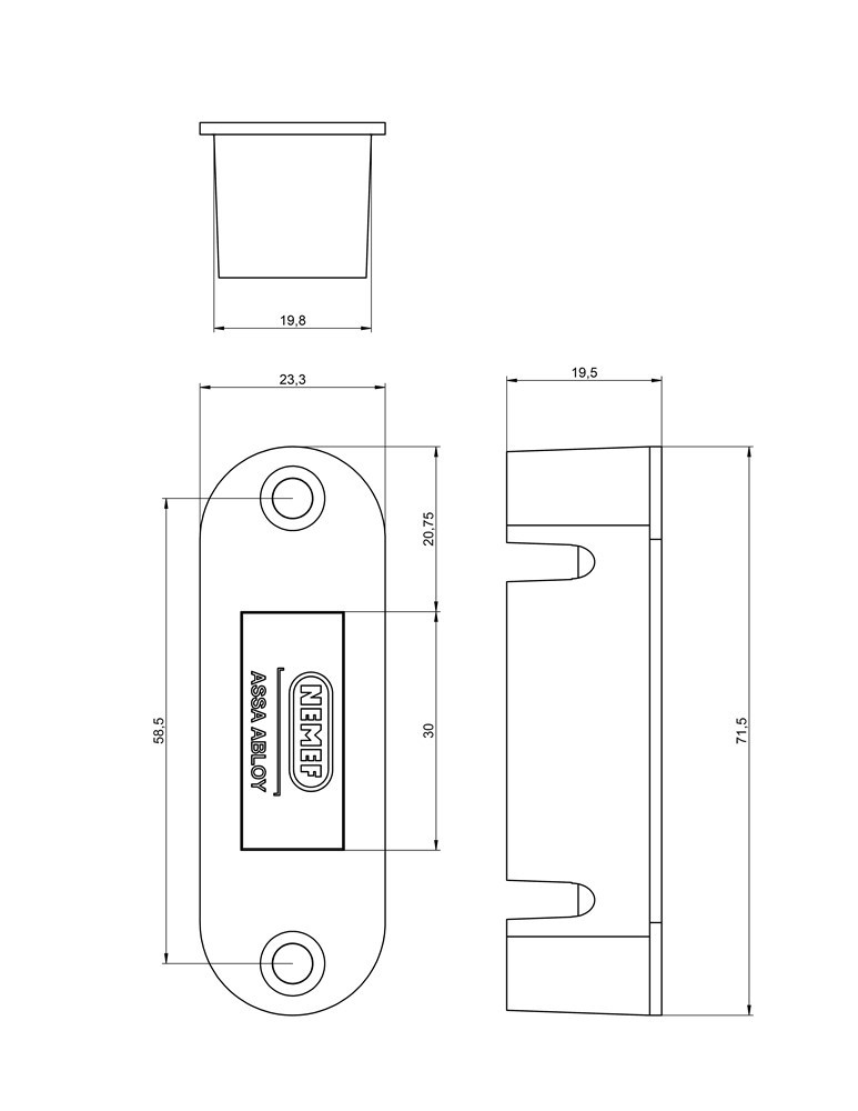 sluitplaat rvs nemef-3