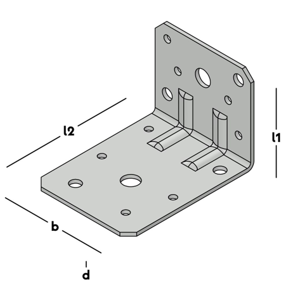 hoekanker met dubbele ril sv-3