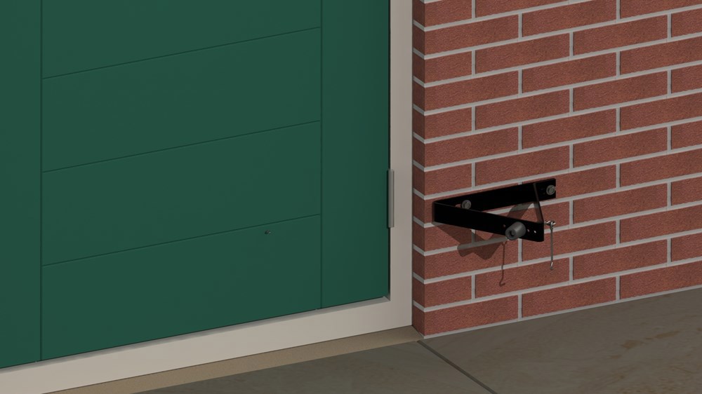 deuropvangbeugel schuin zwart epz-3