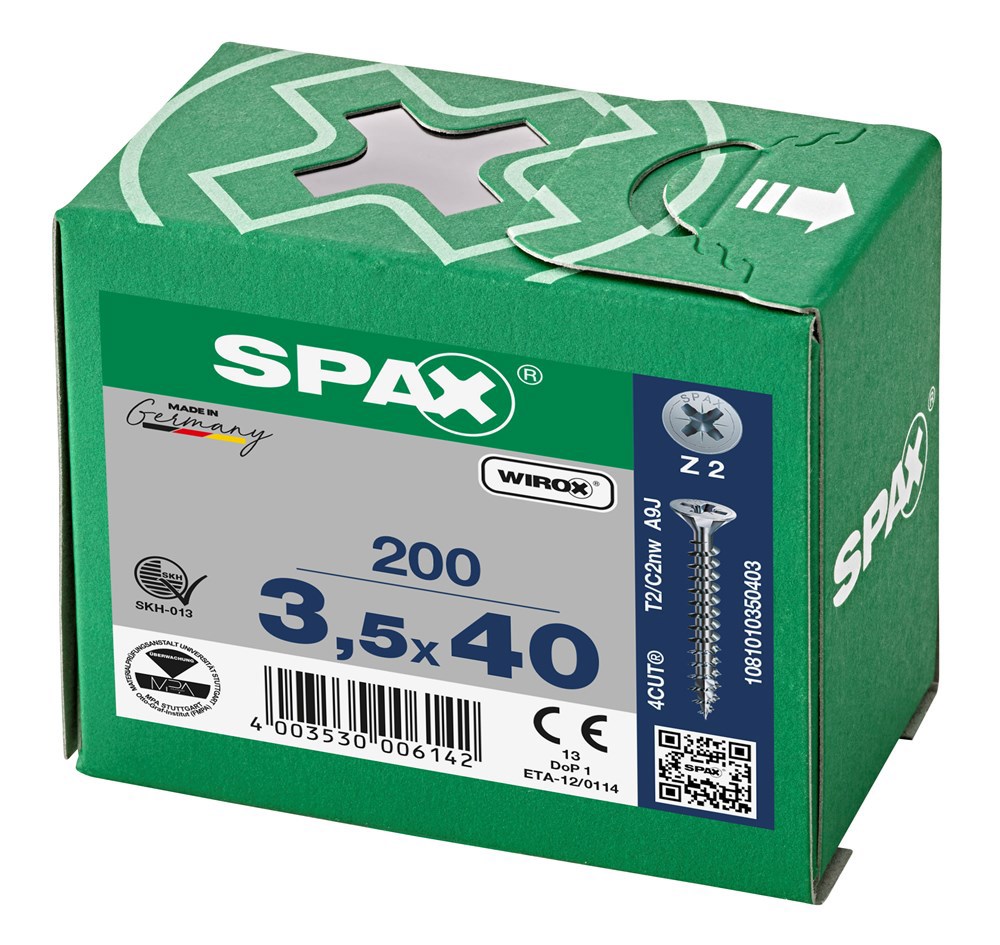 spaanplaatschroef wirox spax-6