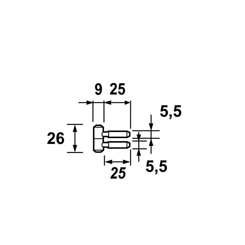 inboorpaumelle verzinkt axa-3