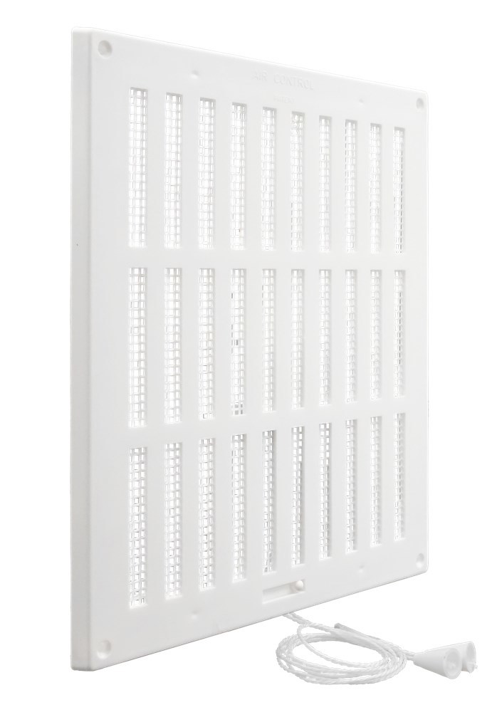 schuifrooster kunststof wit air control