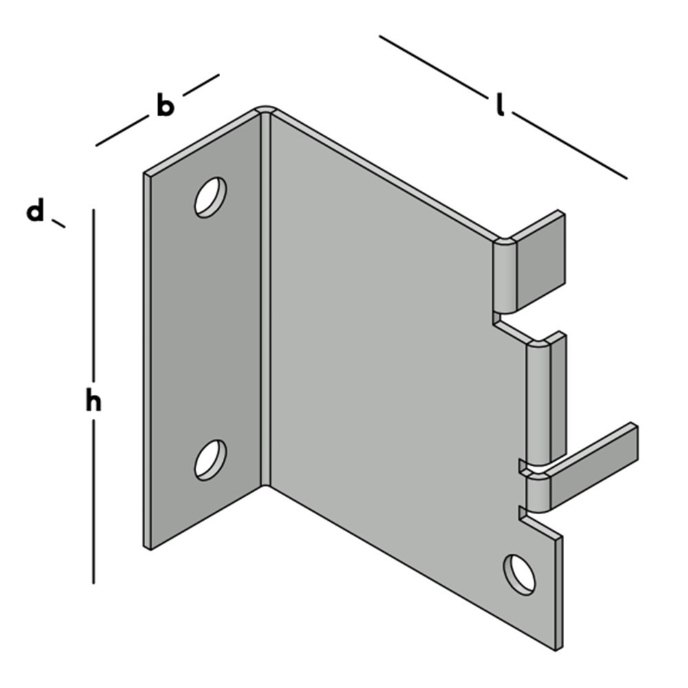muurplaatmontageplaat sv-4