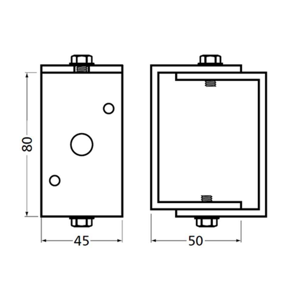 afstandhouder aluminium f1 mat hermeta-4