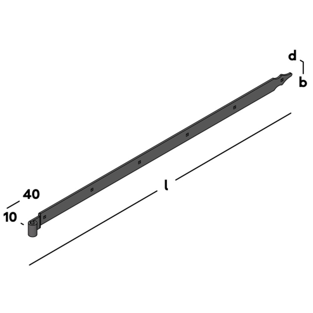 heng voor vlakwerk rustica zwart epz-3
