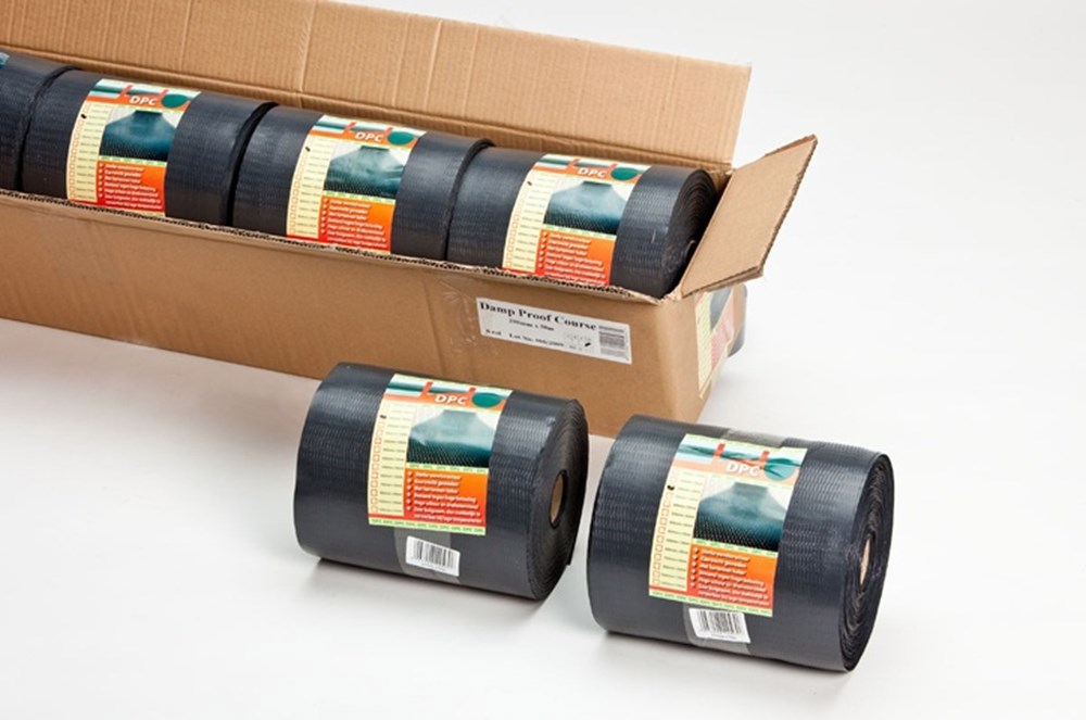 Dpc Folie Gewafeld Zwart -  700MM 50M 300µm