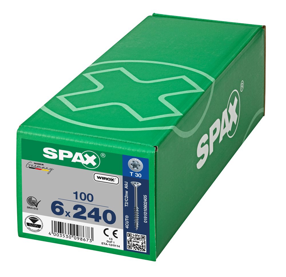spaanplaatschroef wirox spax-6
