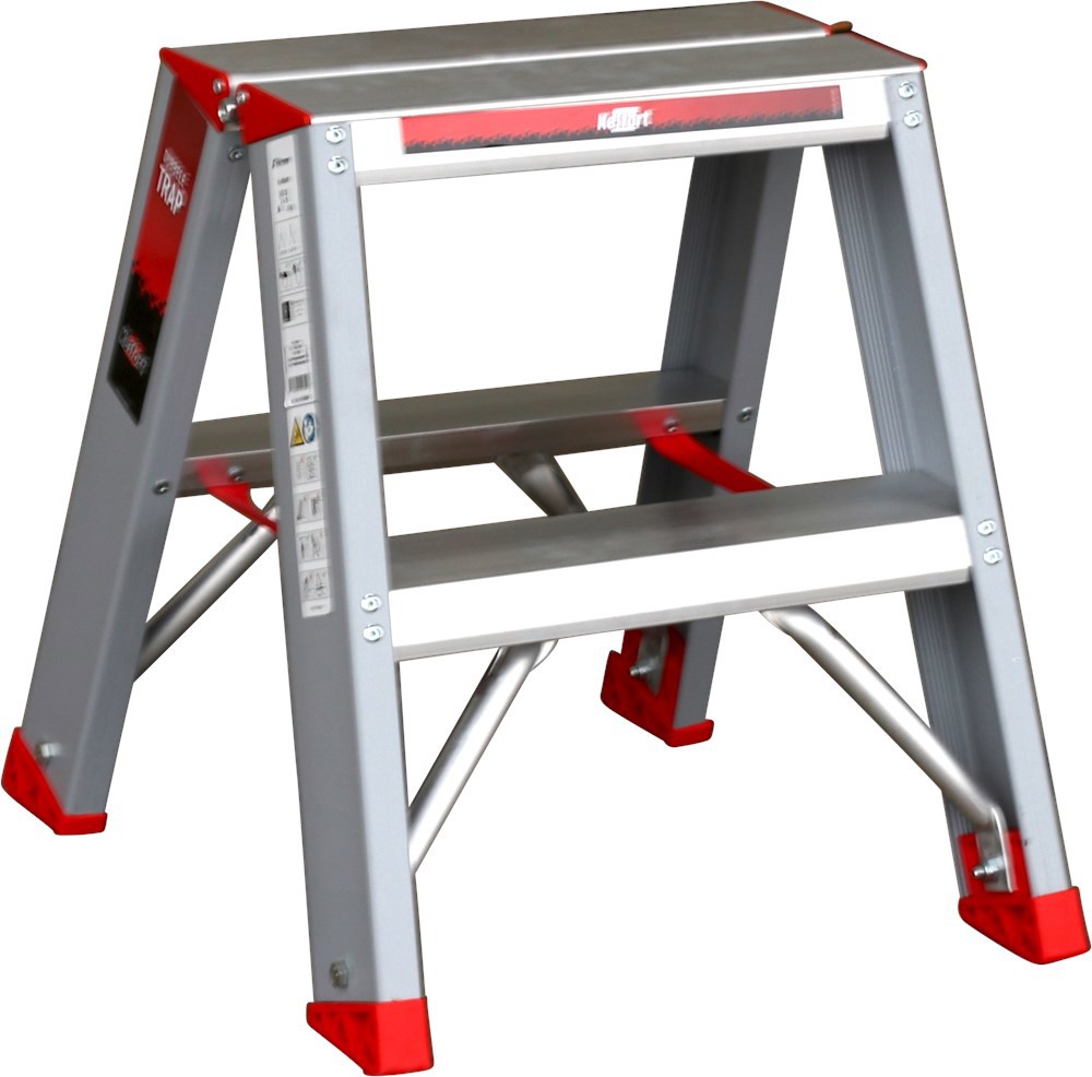 dubbele trap aluminum ongecoat kelfort-3