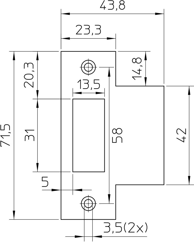 sluitplaat rvs nemef-3