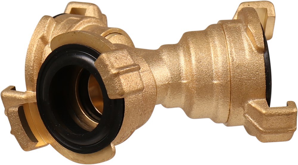 drieweg snelkoppeling geka messing-5