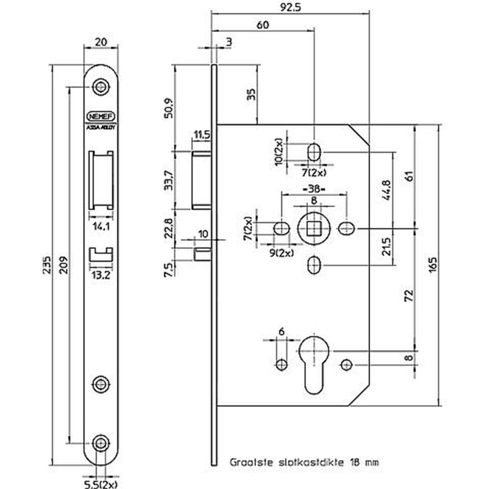 deurslot insteek centraal nemef-3