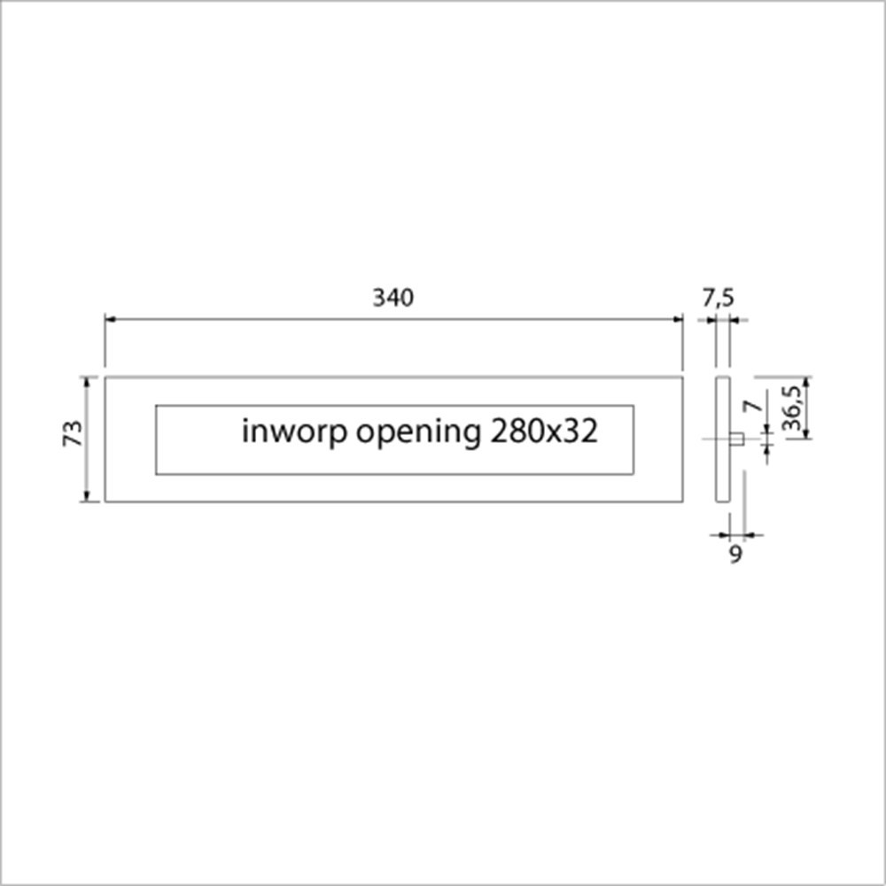 briefplaat aluminium f1 ami-3