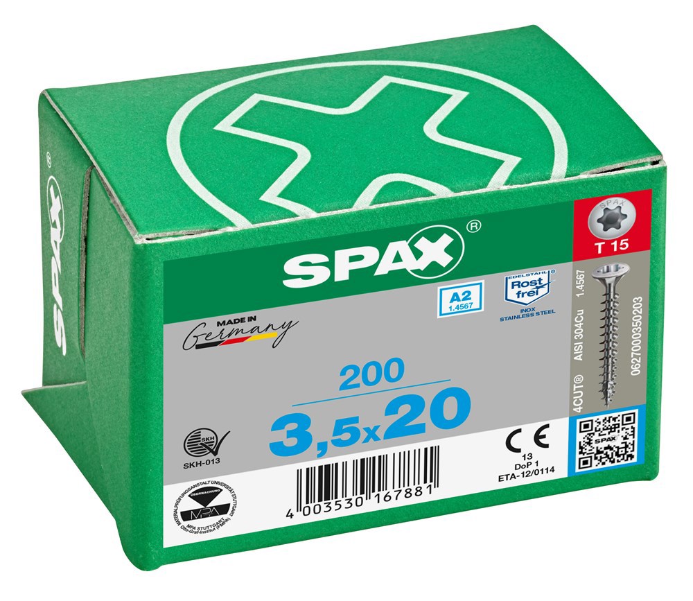 spaanplaatschroef rvs a2 spax-7