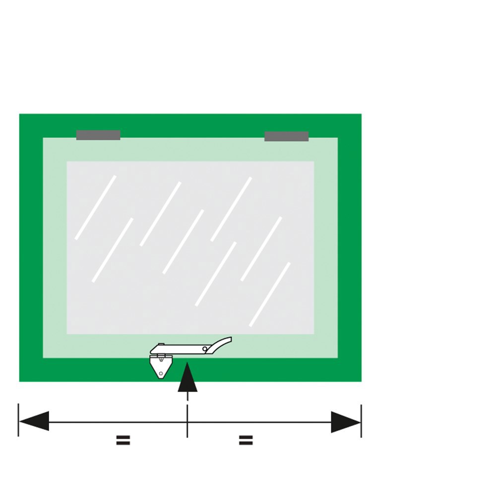 combi-raamuitzetter rvs/wit axa-3