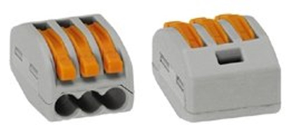 lasklem 3-voudig grijs/oranje wago-3