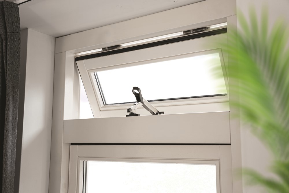 combi-raamuitzetter rvs/zwart axa-6