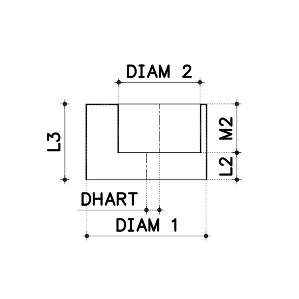 verloopring centrisch pvc grijs rwa-4