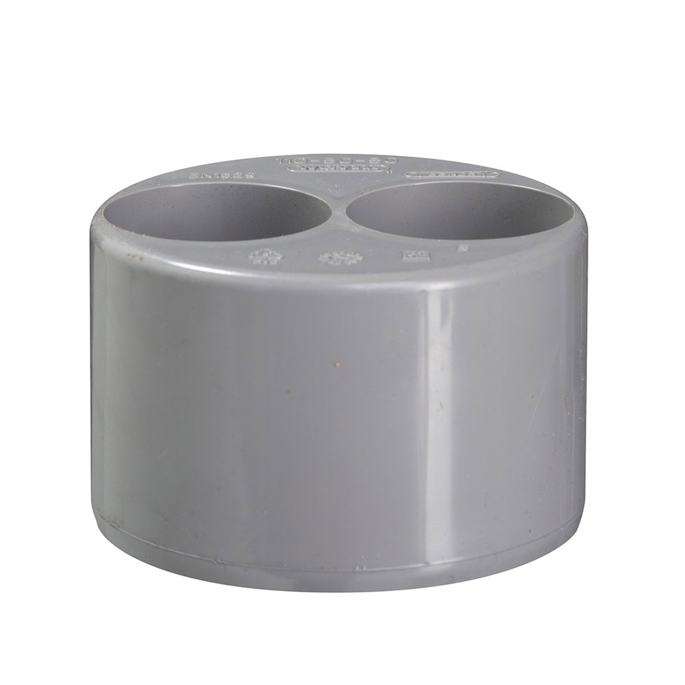 verloopring centrisch pvc grijs rwa-3