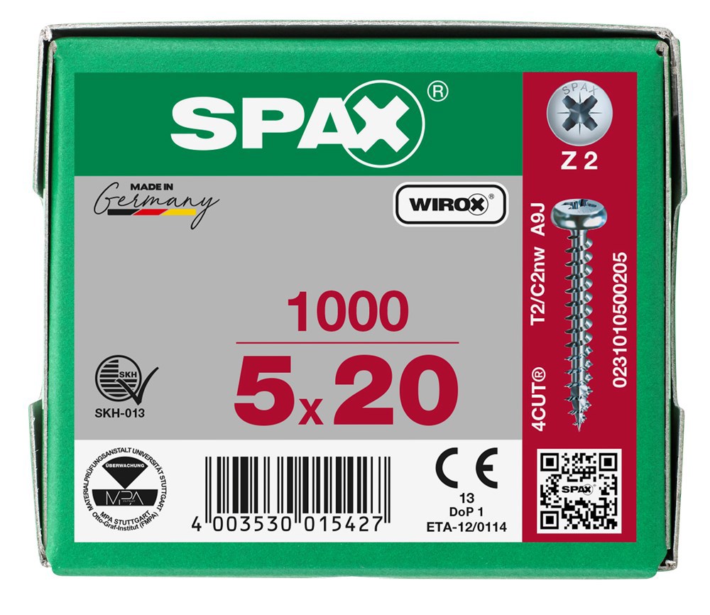 spaanplaatschroef wirox spax-7