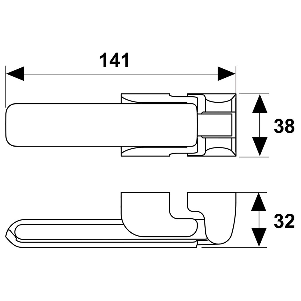 kierstandhouder rvs axa-5