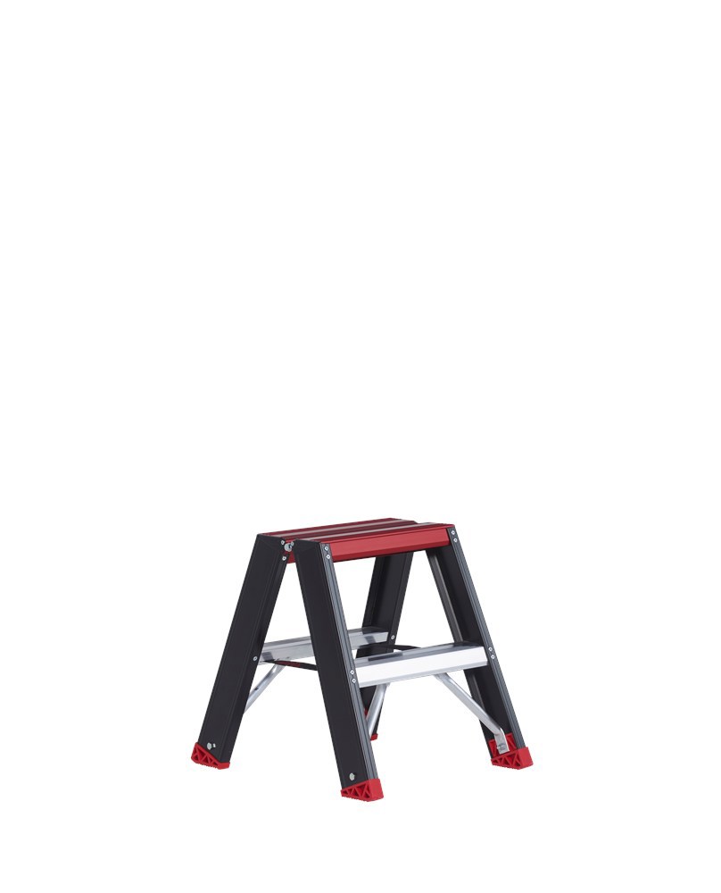 trapladder dubbel aluminium zwart altrex
