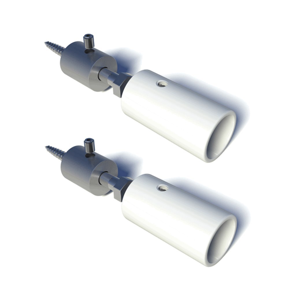 steunen barrierestang wit secubar