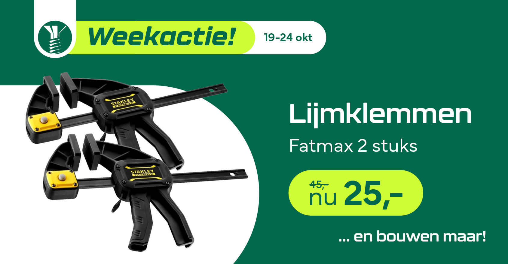 Weekactie Lijmklemmen 19 24 Okt