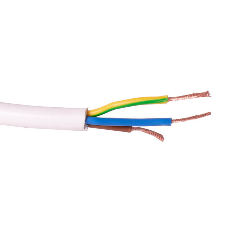 mantelleiding wit pvc