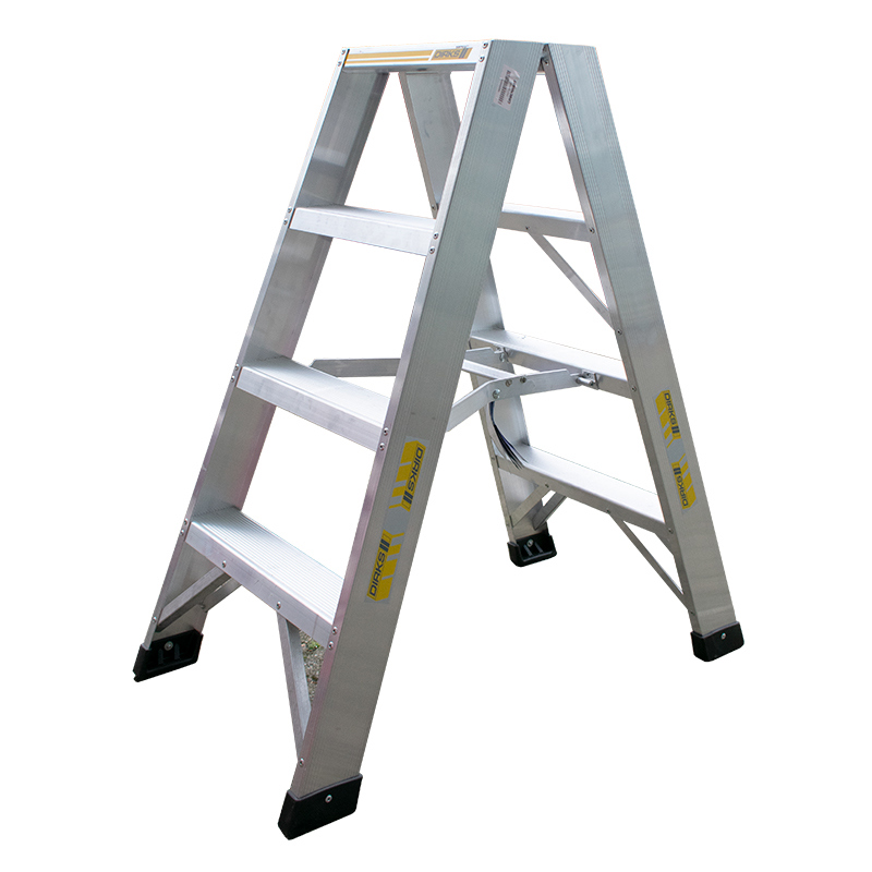 dubbele trap aluminium ongecoat dirks