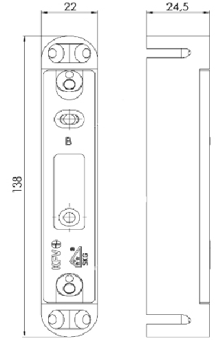 sluitkom/plaat verzinkt kfv